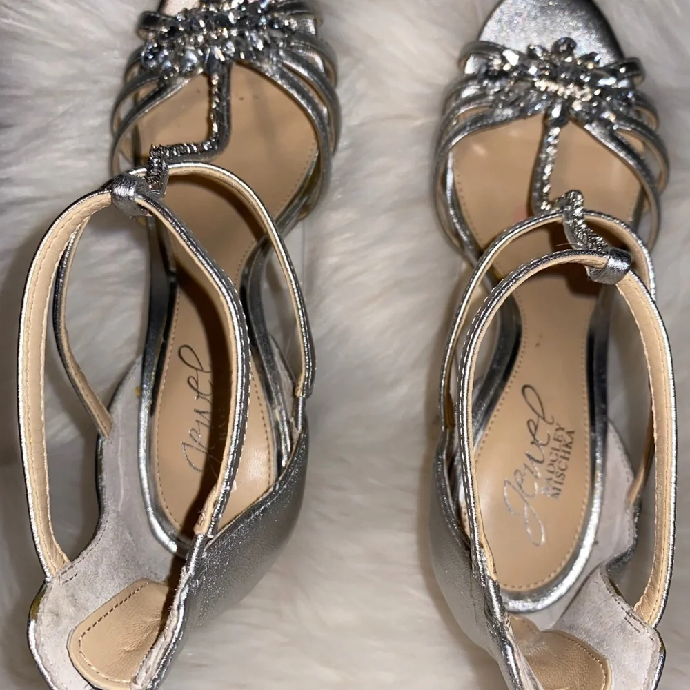 Jewel Badgley Mischka Hazel II Embellished Heels